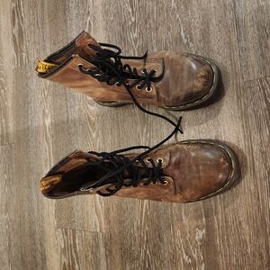 Dr. Martens Brown Leather Women's Boots